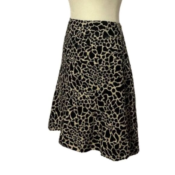 Merona Midi Giraffe Print Skirt Size 4 - Picture 3 of 6